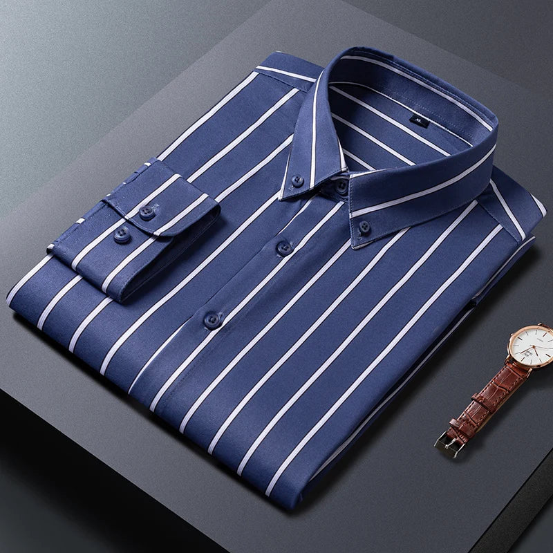 Lenoir™ | Chemise pour hommes à rayures élégantes