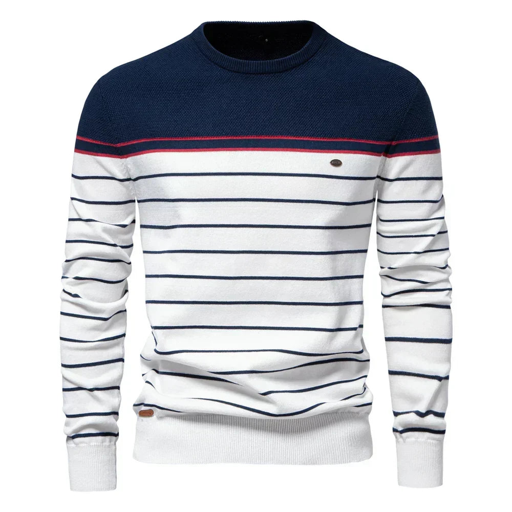 Cazel | T-shirt à manches longues en coton doux, coupe moderne