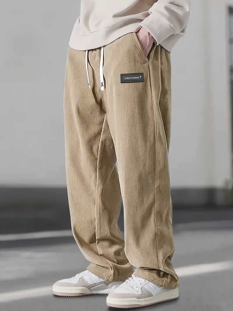 Cazel | Pantalon décontracté large en velours côtelé