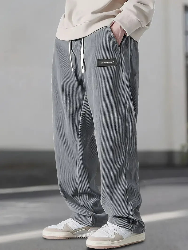 Cazel | Pantalon décontracté large en velours côtelé