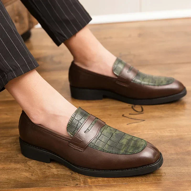 Lenoir™ | Mocassins en cuir de crocodile