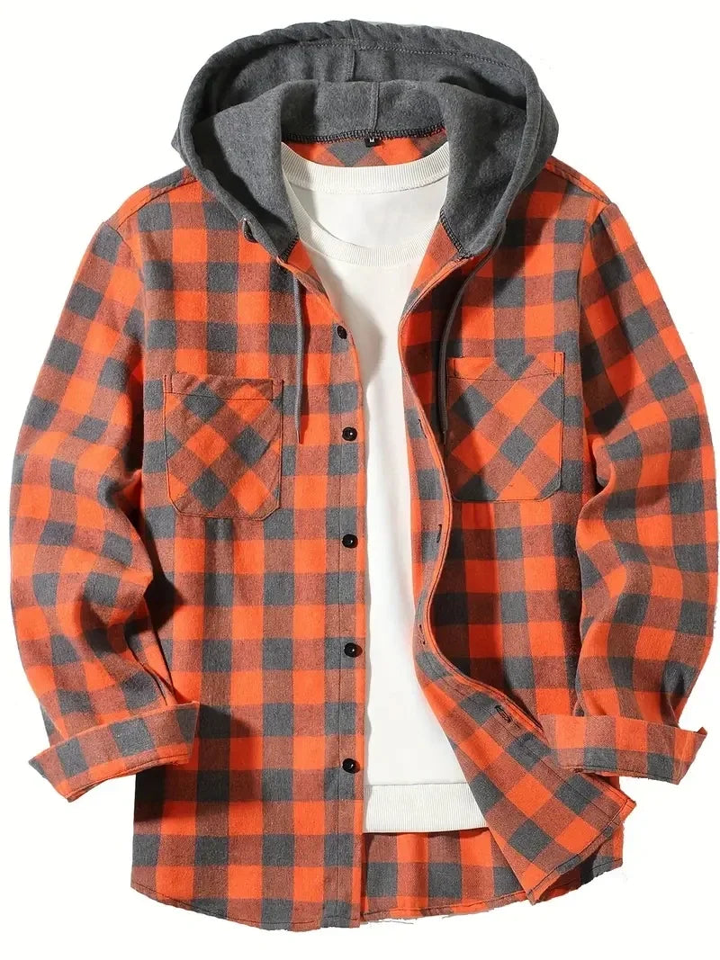 Cazel | Veste à carreaux pour homme avec doublure chaude