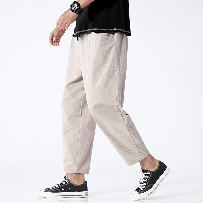 Lenoir™ | Pantalon raccourci en lin