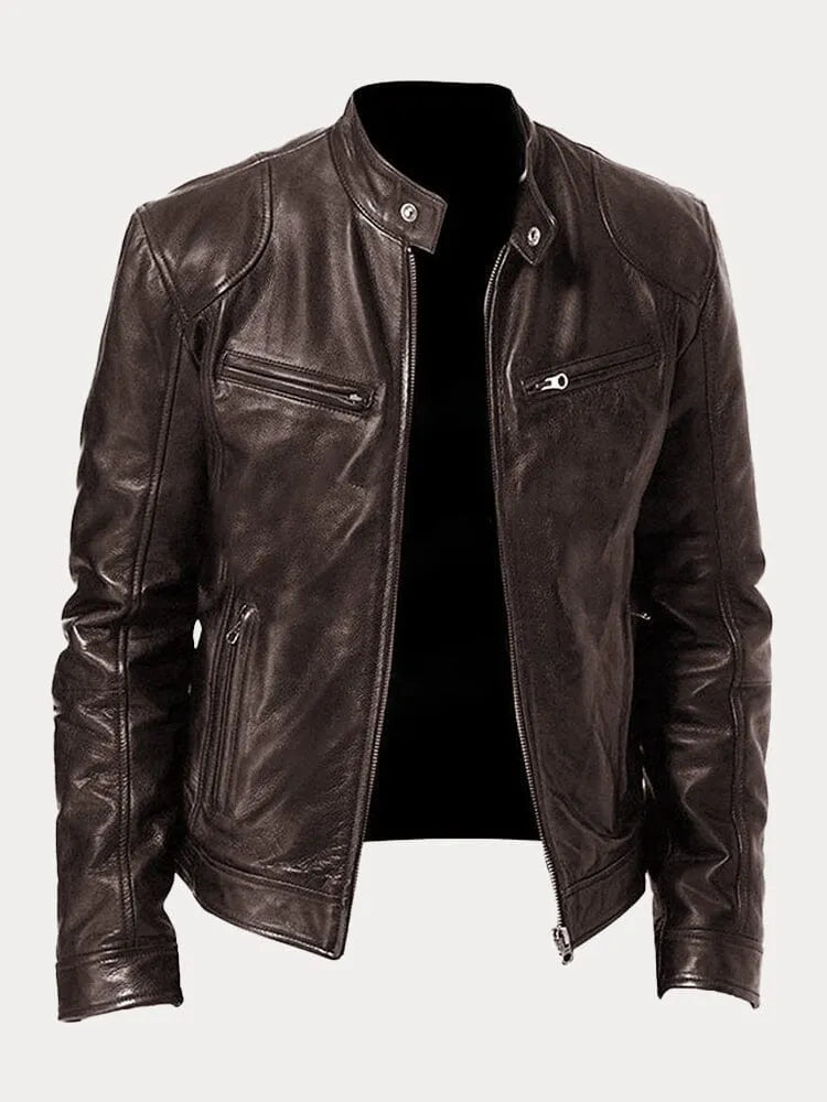 Lenoir™ | Veste en cuir style décontracté