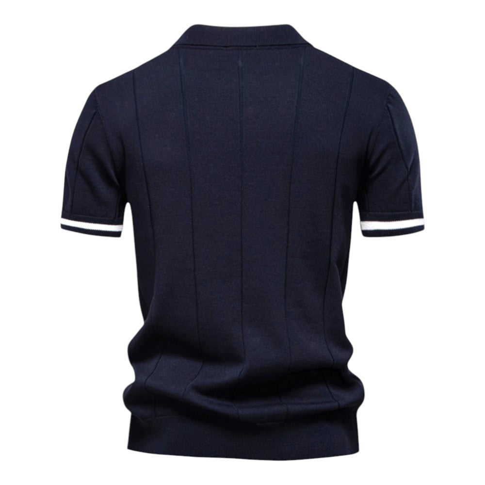 Lenoir™ | Polo sport décontracté avec fermeture éclair