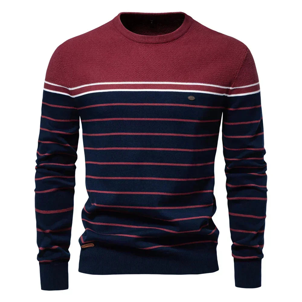Cazel | T-shirt à manches longues en coton doux, coupe moderne