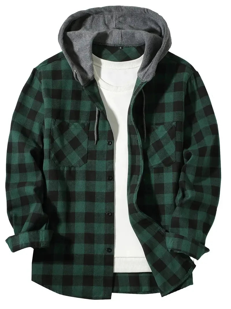 Cazel | Veste à carreaux pour homme avec doublure chaude