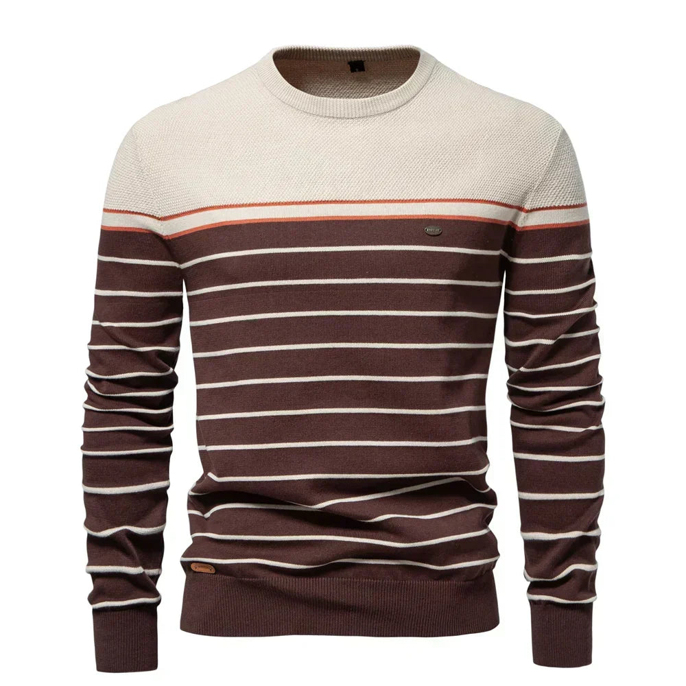 Cazel | T-shirt à manches longues en coton doux, coupe moderne