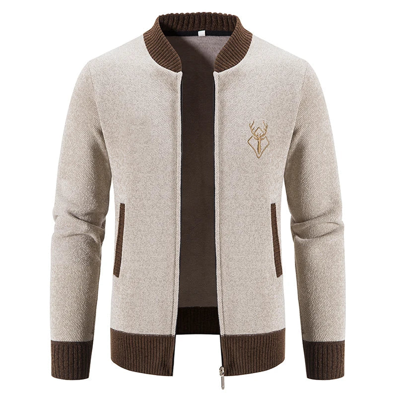 Cazel | Gilet pour homme en maille avec détail automnal