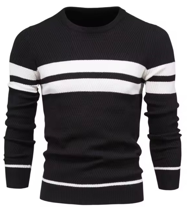 Cazel | Pull élégant pour hommes avec motif en chevrons