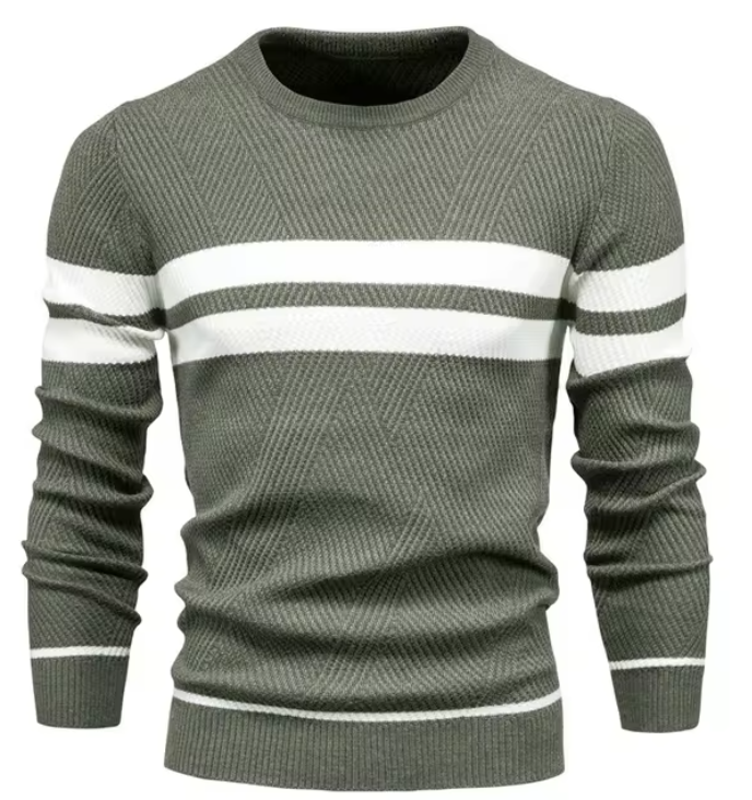 Cazel | Pull élégant pour hommes avec motif en chevrons