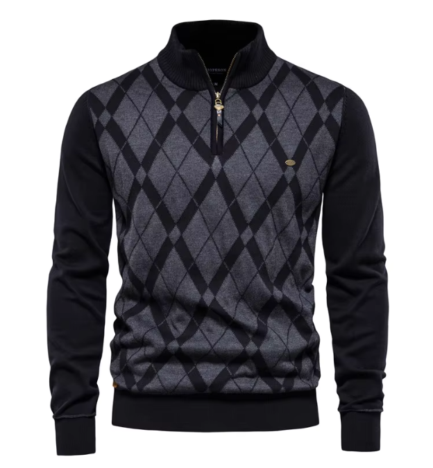 Lenoir™ | Pull à col zippé pour hommes