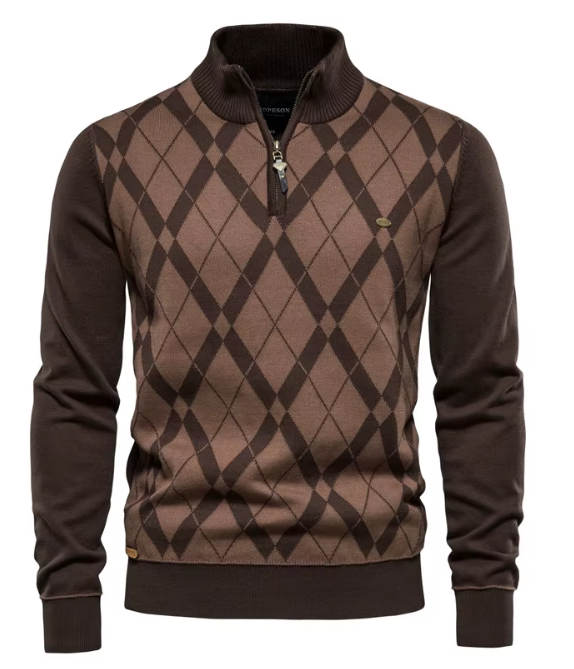 Lenoir™ | Pull à col zippé pour hommes