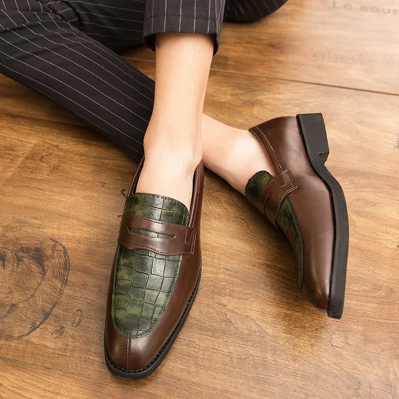 Lenoir™ | Mocassins en cuir de crocodile