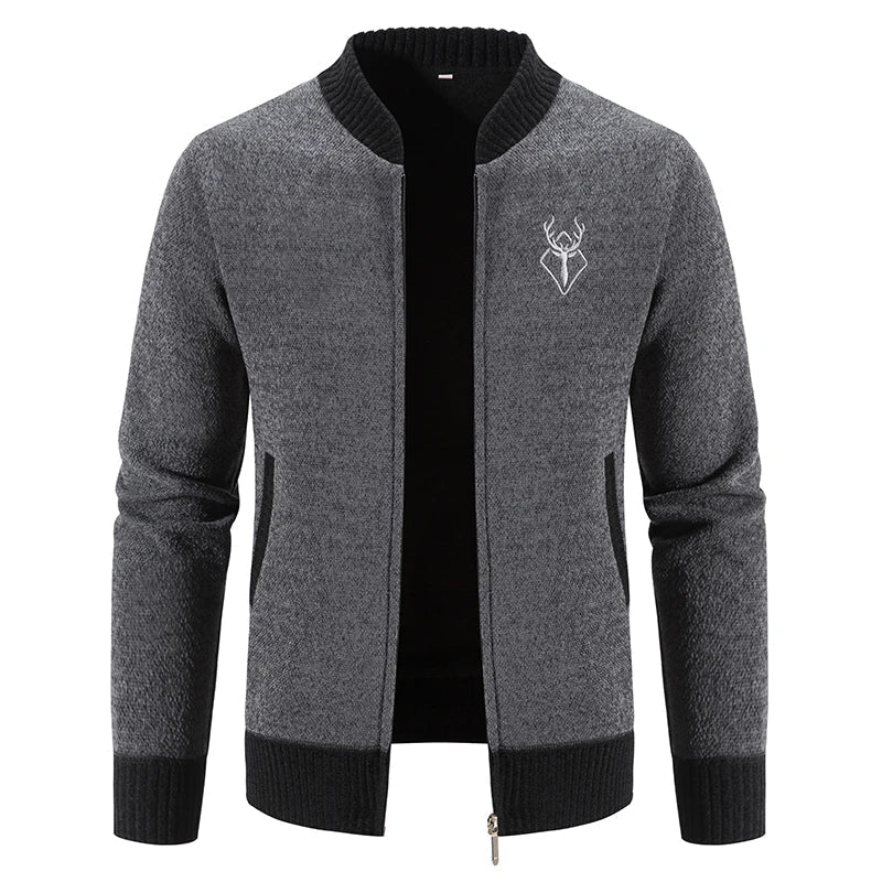 Cazel | Gilet pour homme en maille avec détail automnal