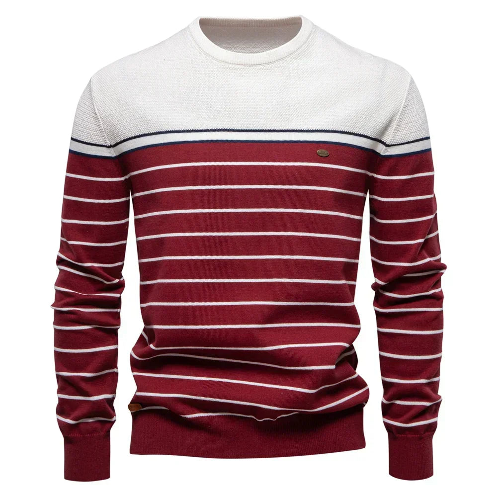 Cazel | T-shirt à manches longues en coton doux, coupe moderne