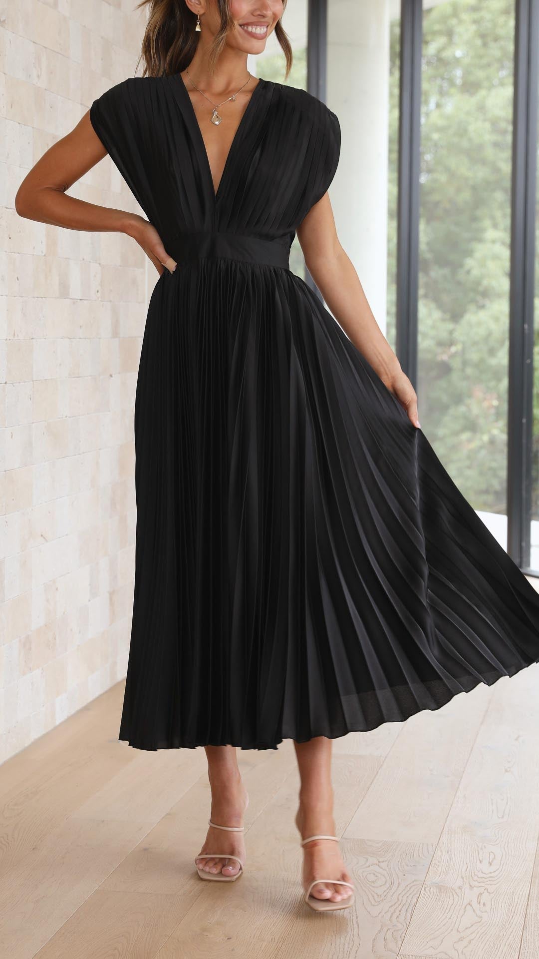 Cazel | Robe plissée élégante