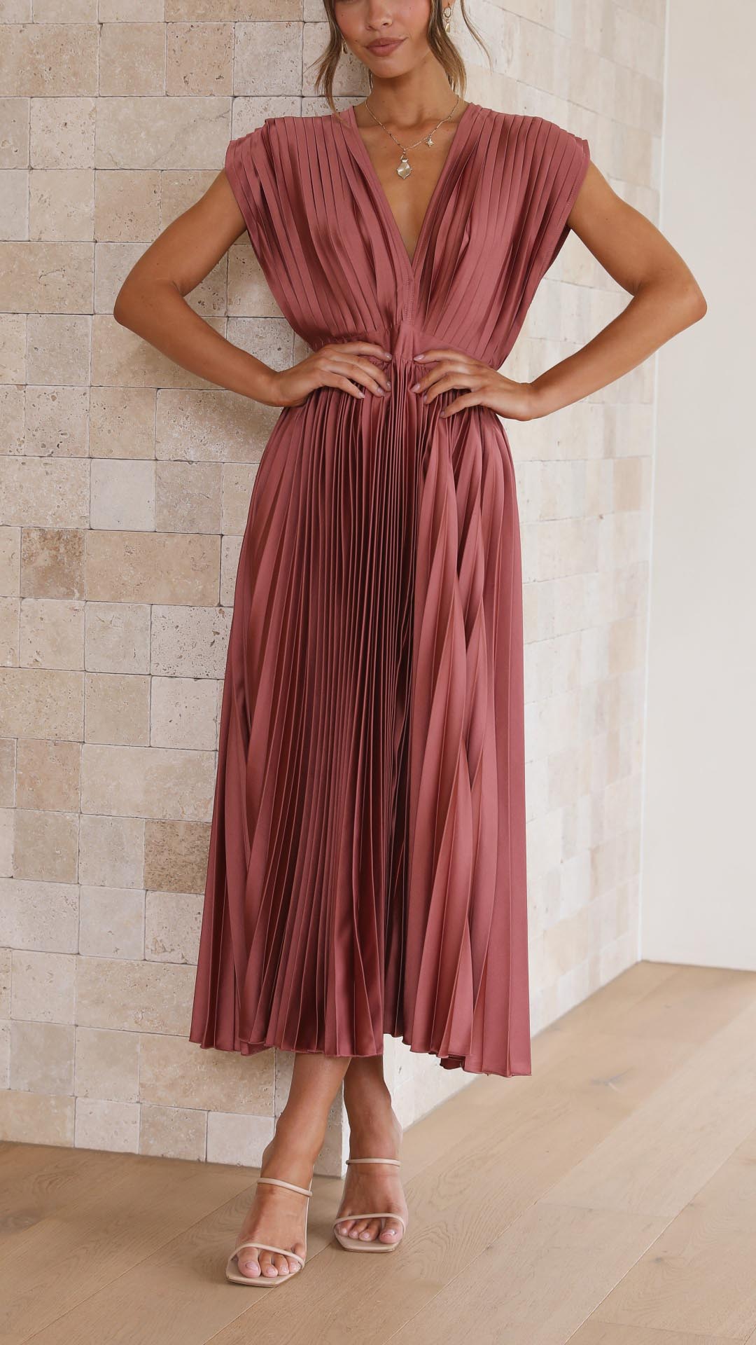 Cazel | Robe plissée élégante