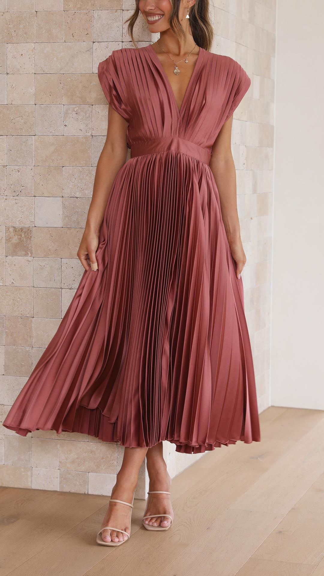 Cazel | Robe plissée élégante
