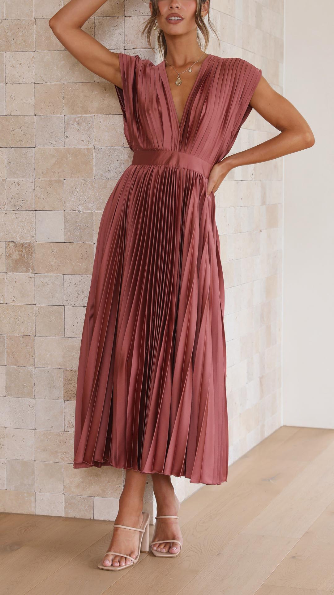Cazel | Robe plissée élégante