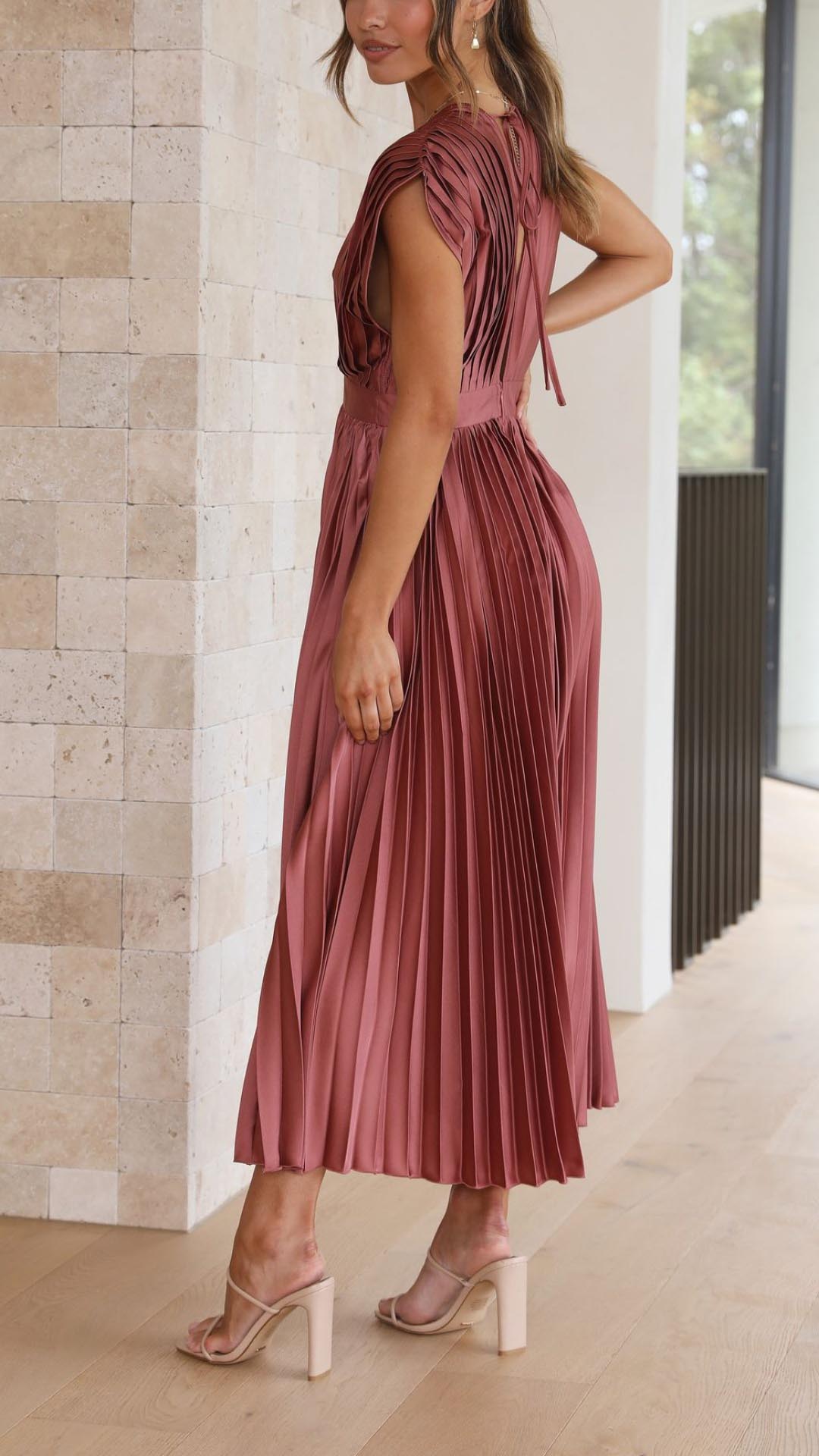 Cazel | Robe plissée élégante