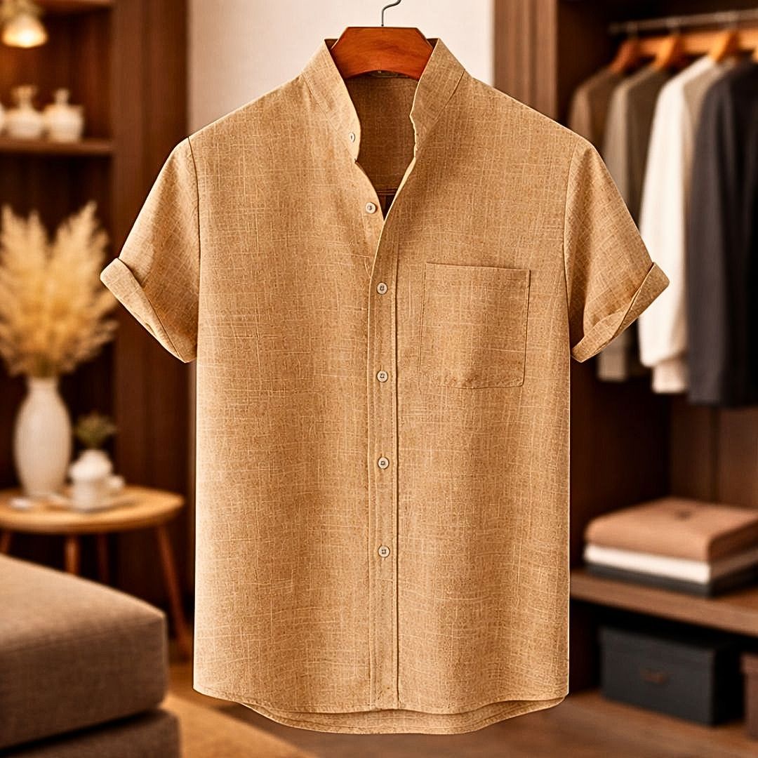 Cazel | Chemise en lin à manches courtes