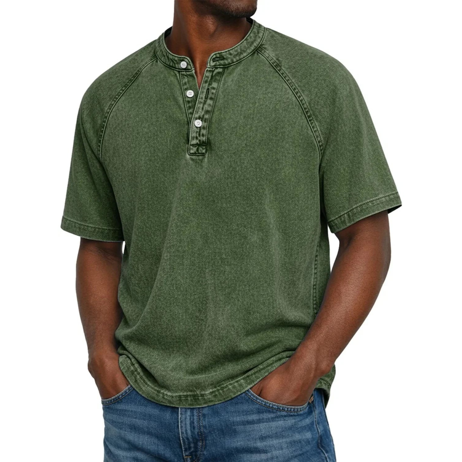 Cazel | Marinière style Henley (1 + 1 offert)