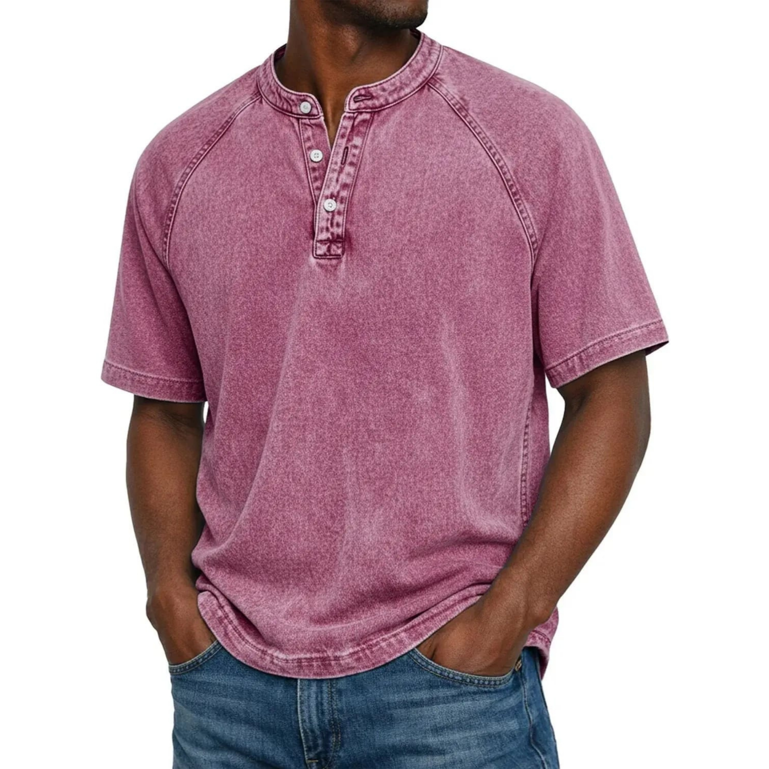 Cazel | Marinière style Henley (1 + 1 offert)