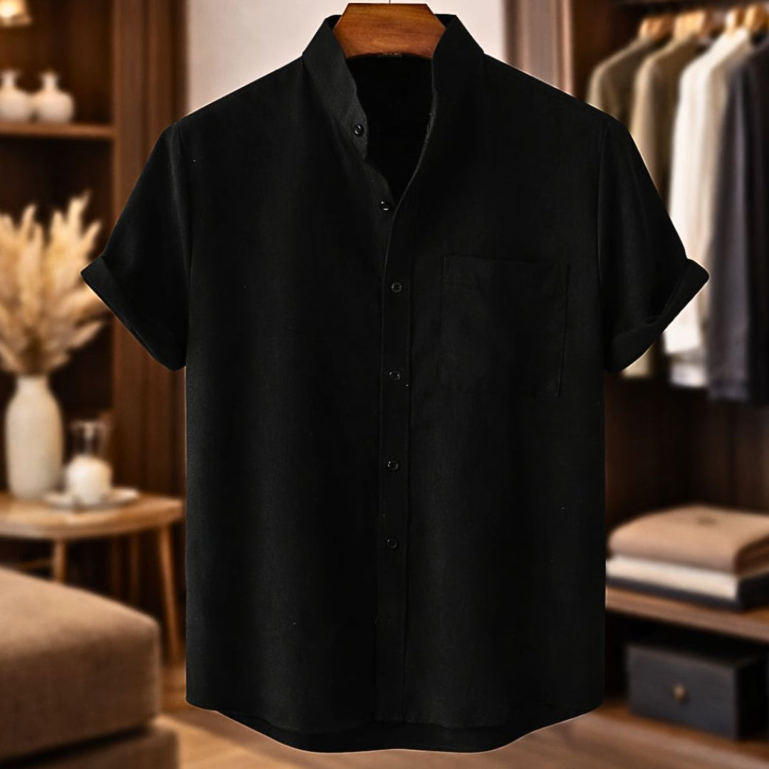 Cazel | Chemise en lin à manches courtes