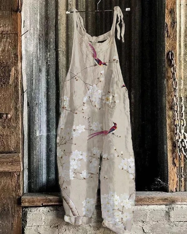 Lenoir™ | Salopette Vintage Florale - Style Élégant et Confort pour Femmes