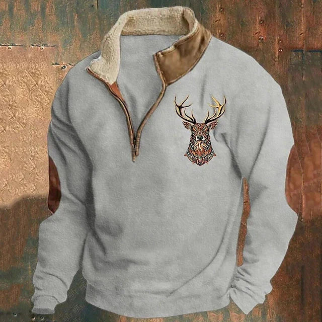 Lenoir™ | Pull avec motif cerf