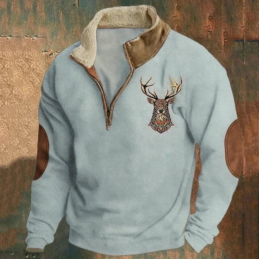 Cazel | Sweat élégant à imprimé cerf