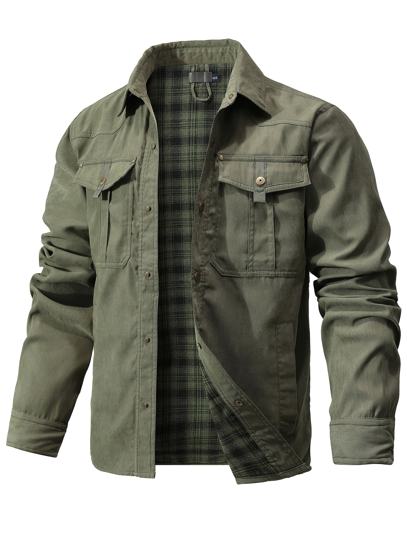 Lenoir™ | Veste cargo décontractée à manches longues