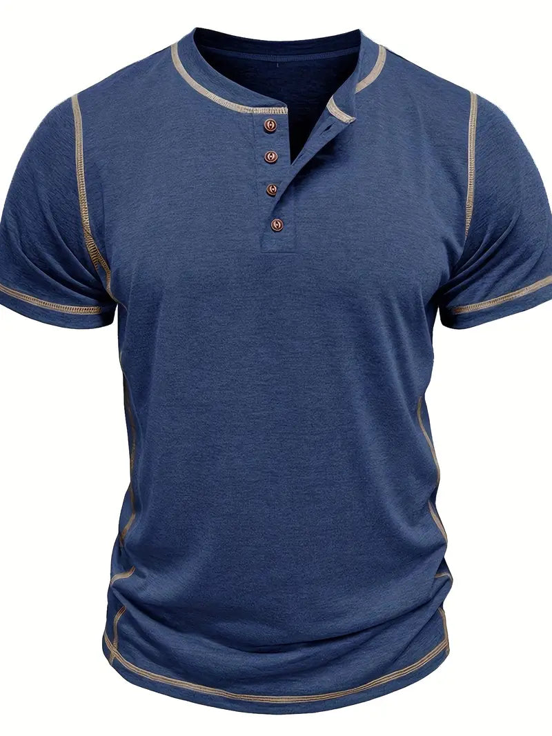 Lenoir™ | T-shirt à manches courtes boutonné