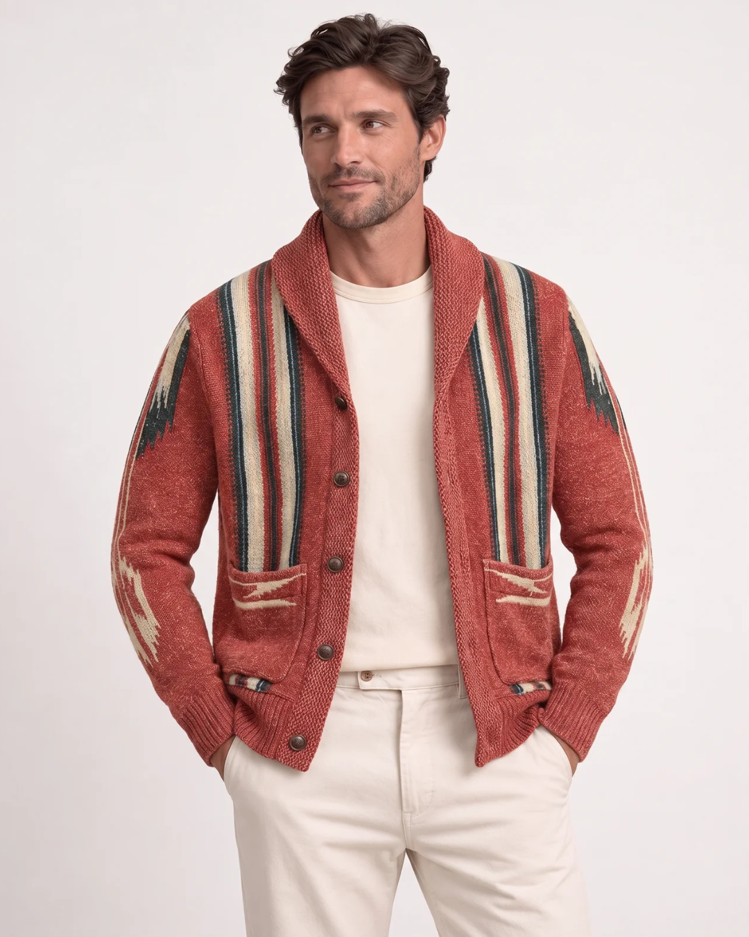 Cazel | Cardigan confortable en maille à col châle