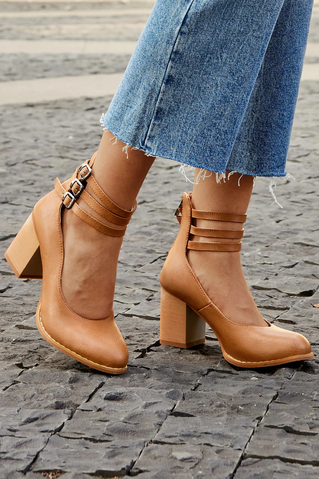 Lenoir™ | Sandales à Bride et Talon Épais