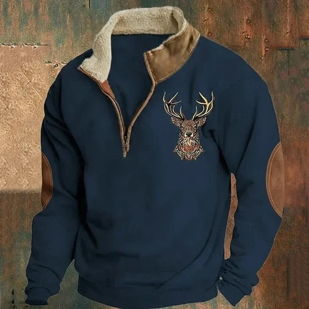 Cazel | Sweat élégant à imprimé cerf