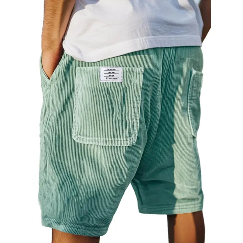Lenoir™ | Pantalon court élégant en velours côtelé