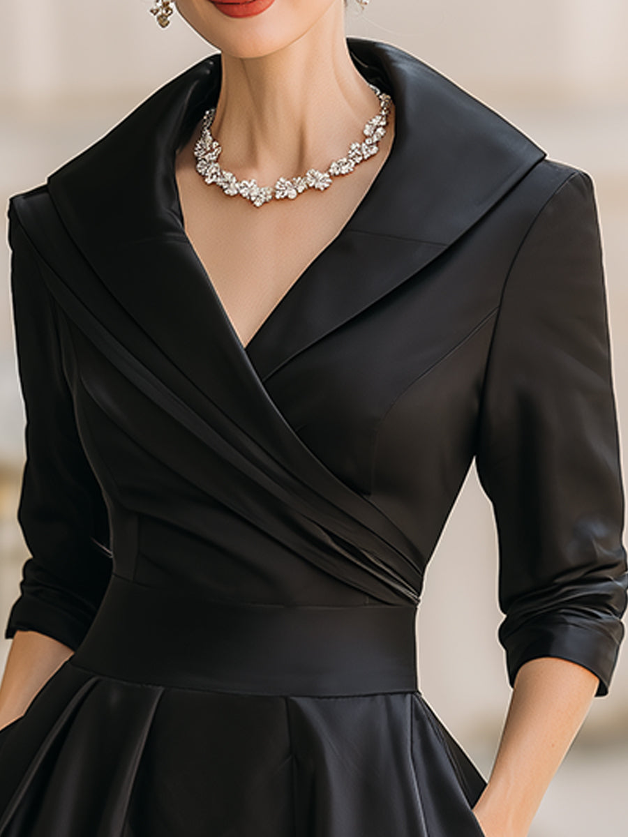 Lenoir™ | Robe midi en satin