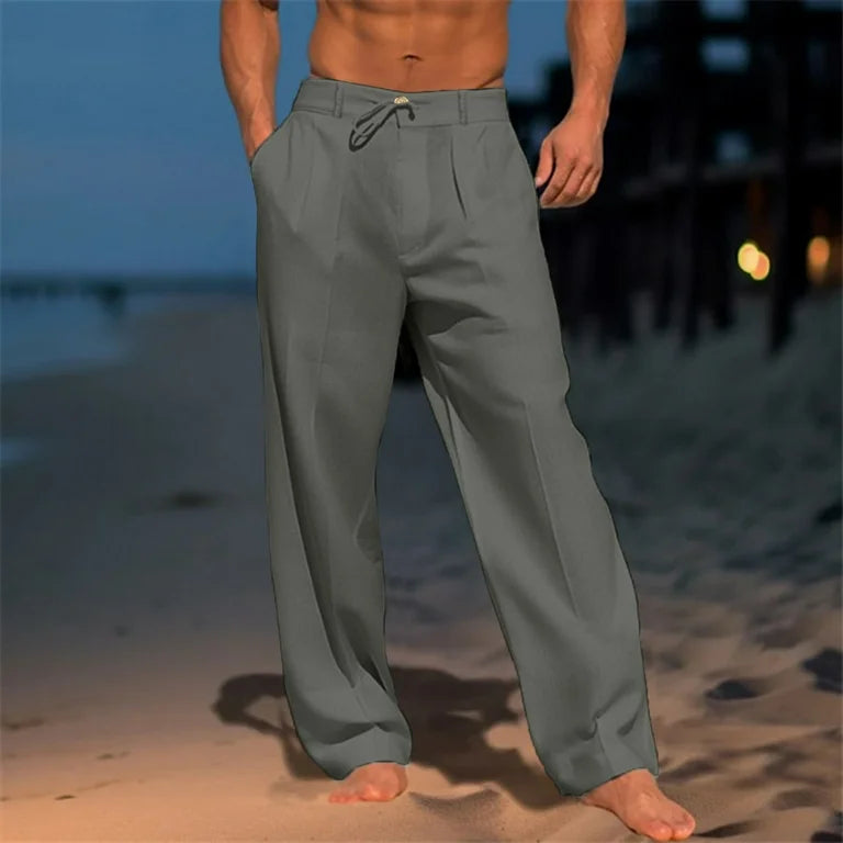 Cazel | Pantalon uni en lin