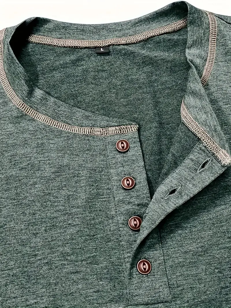 Lenoir™ | T-shirt à manches courtes boutonné
