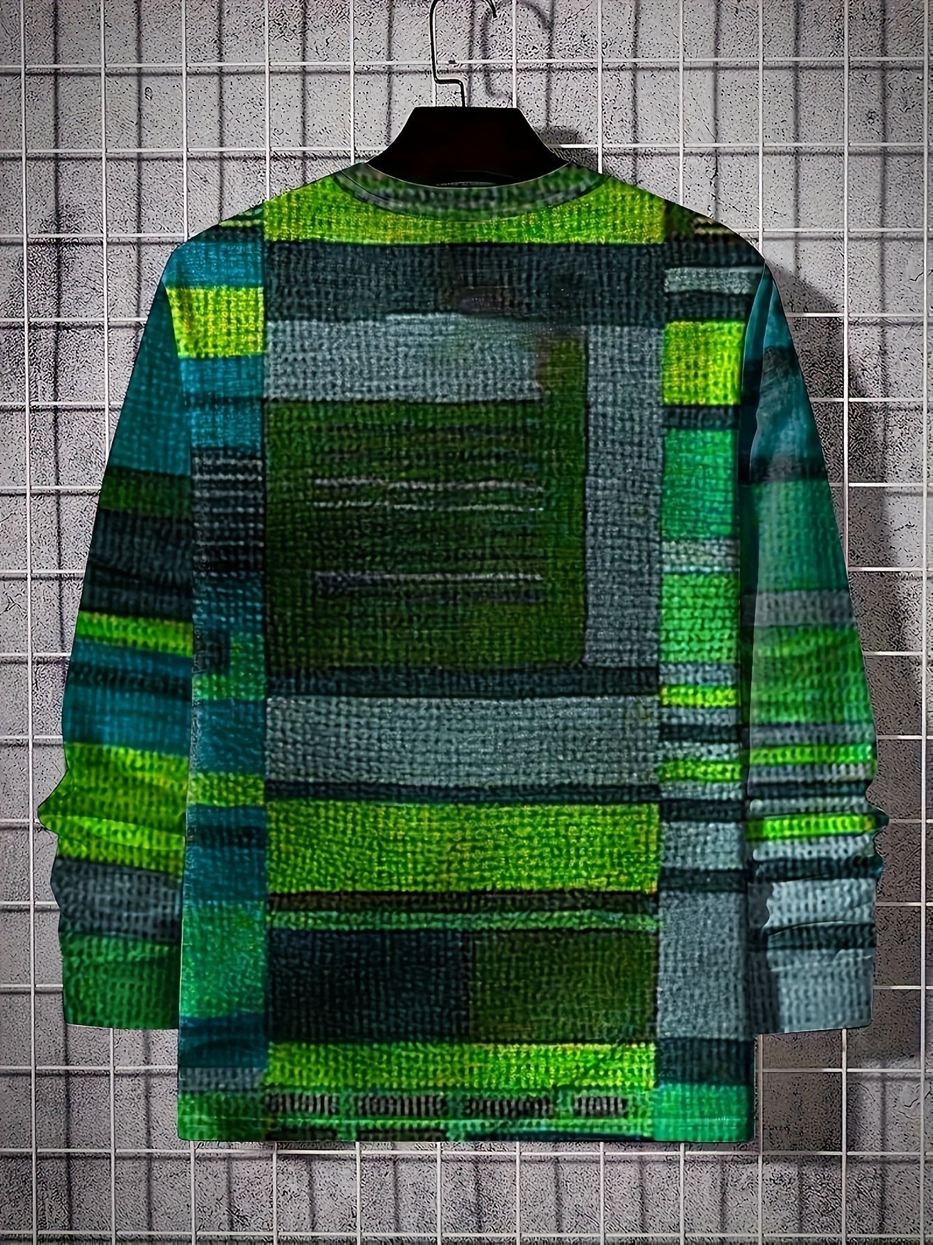 Lenoir™ | T-shirt à manches longues avec motif color block