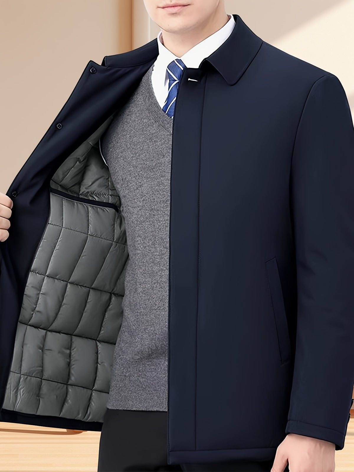 Cazel | Veste pour homme à col à revers avec fermeture éclair