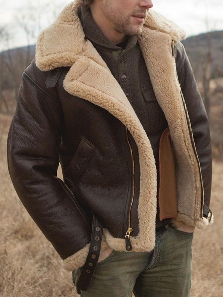 Lenoir™ | Veste chaude en cuir