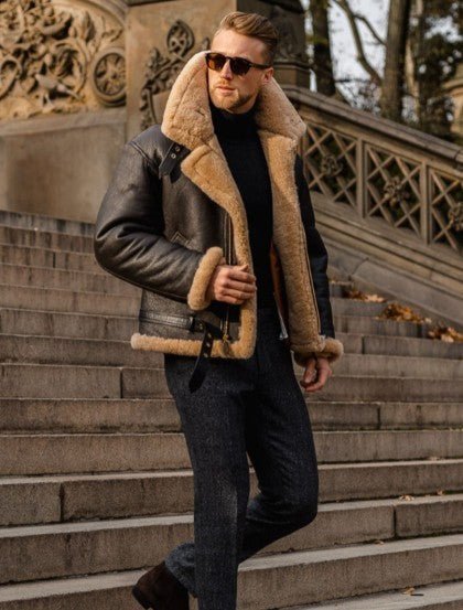 Lenoir™ | Veste chaude en cuir