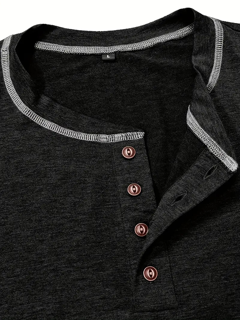 Lenoir™ | T-shirt à manches courtes boutonné