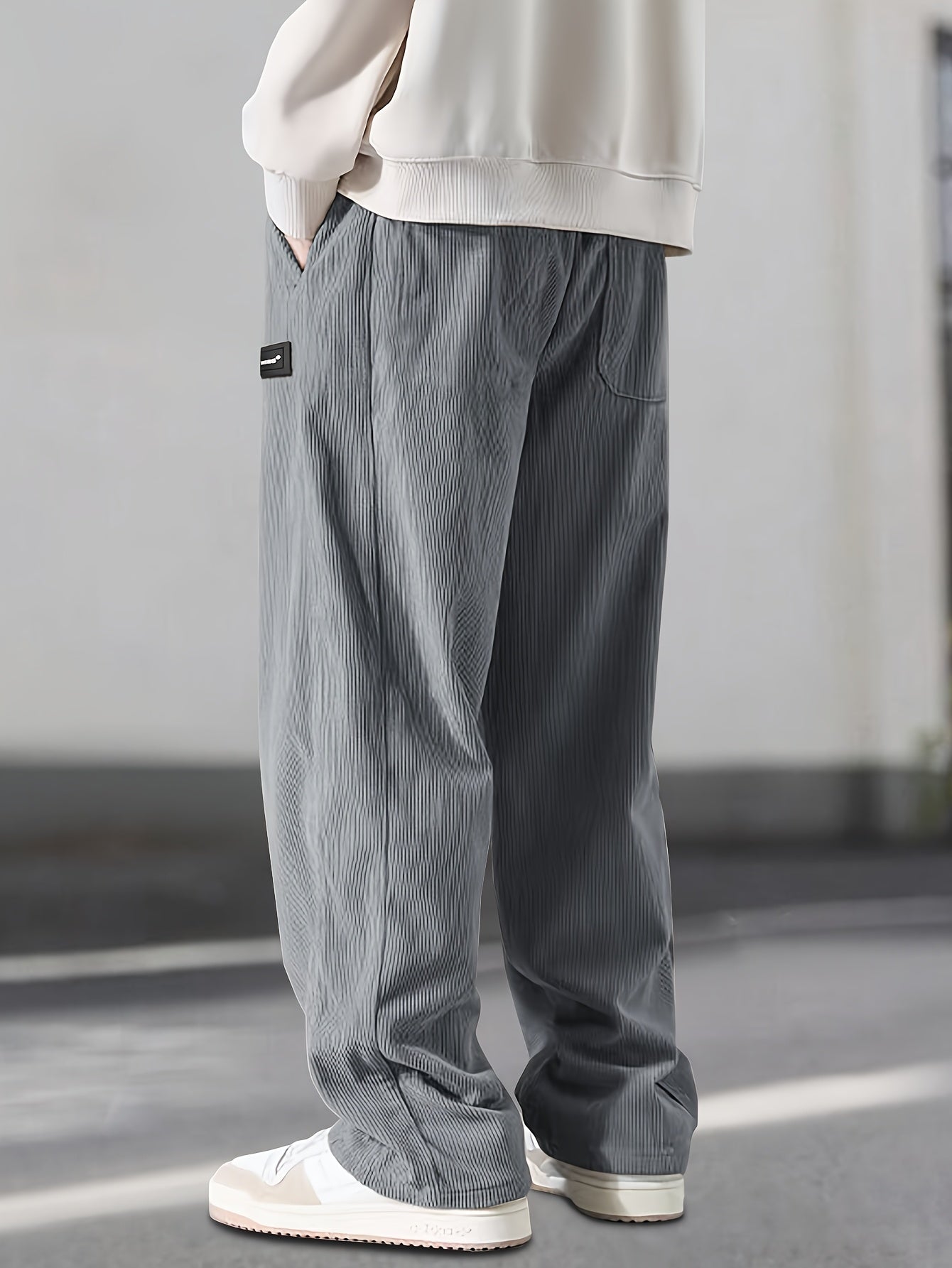 Lenoir™ | Pantalon droit à taille coulissée avec cordon de serrage