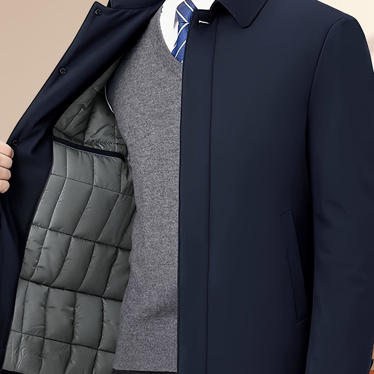 Cazel | Veste pour homme à col à revers avec fermeture éclair