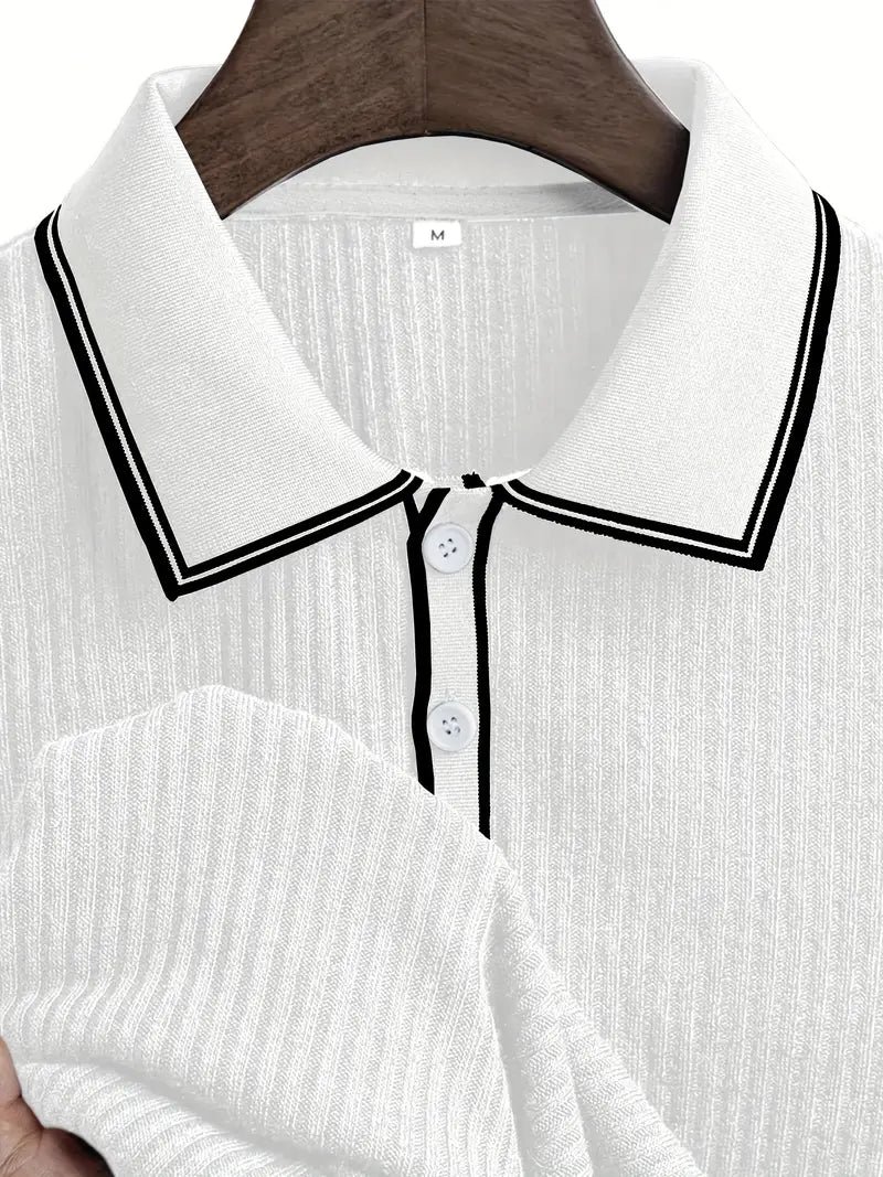 Lenoir™ | Polo texturé sur mesure au flair méditerranéen