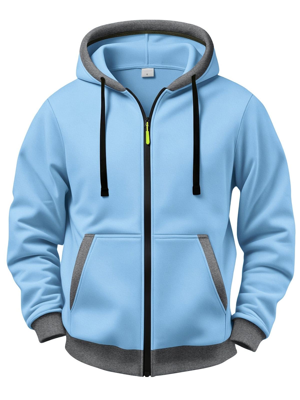 Cazel | Pull d’hiver décontracté à capuche, manches longues et fermeture éclair